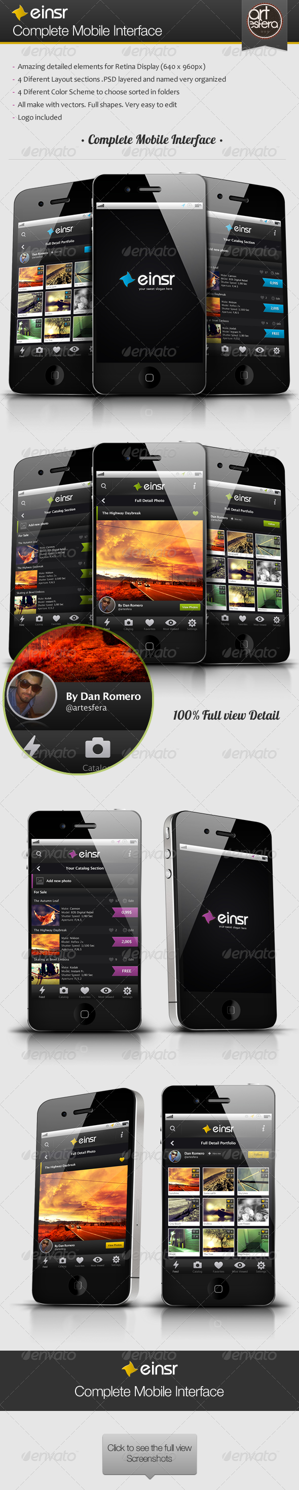GraphicRiver Einsr Complete Mobile Interface 2568746 GraphicRiver Einsr Complete Mobile Interface 2568746