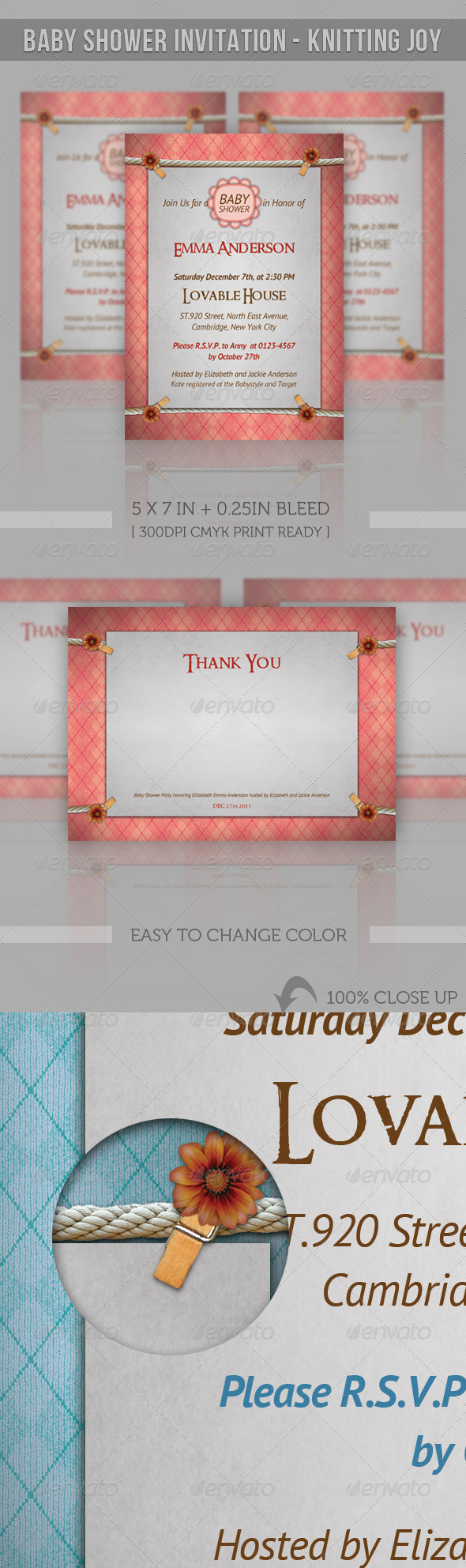 GraphicRiver Baby Shower Invitation Knitting Joy 2586689 GraphicRiver Baby Shower Invitation Knitting Joy 2586689