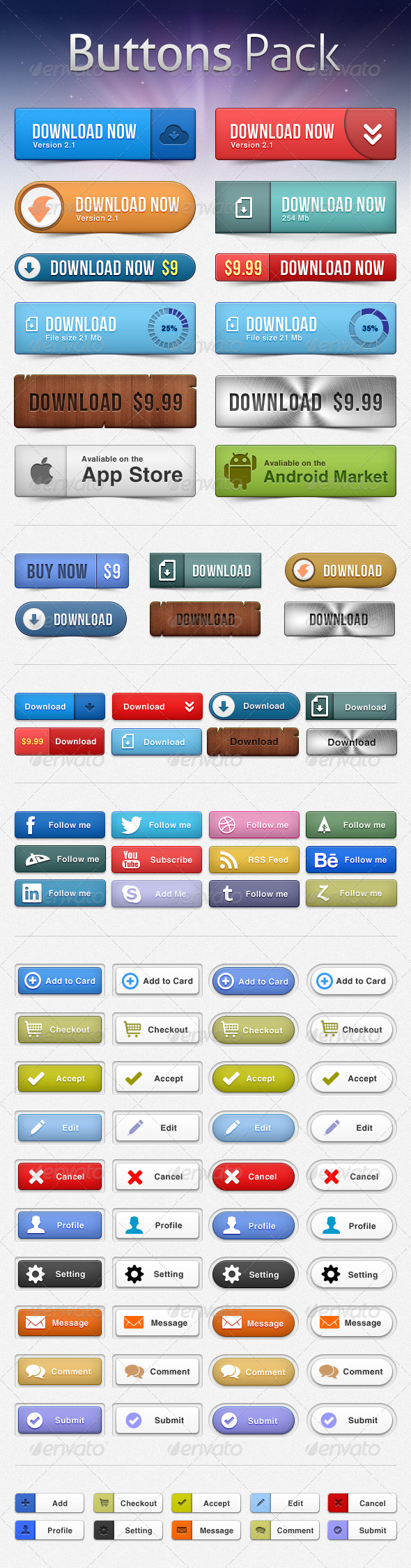 GraphicRiver Buttons Pack 2593259 GraphicRiver Buttons Pack 2593259