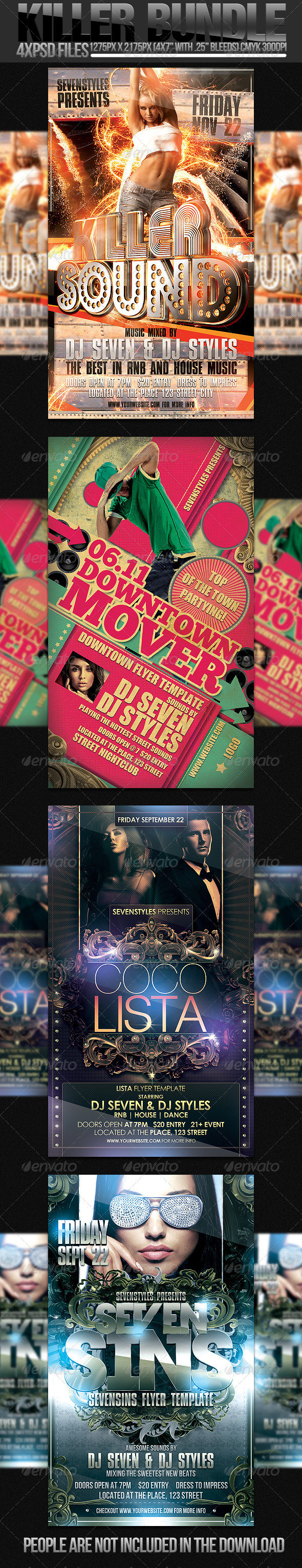 GraphicRiver Killer Flyer Bundle 290544 GraphicRiver Killer Flyer Bundle 290544