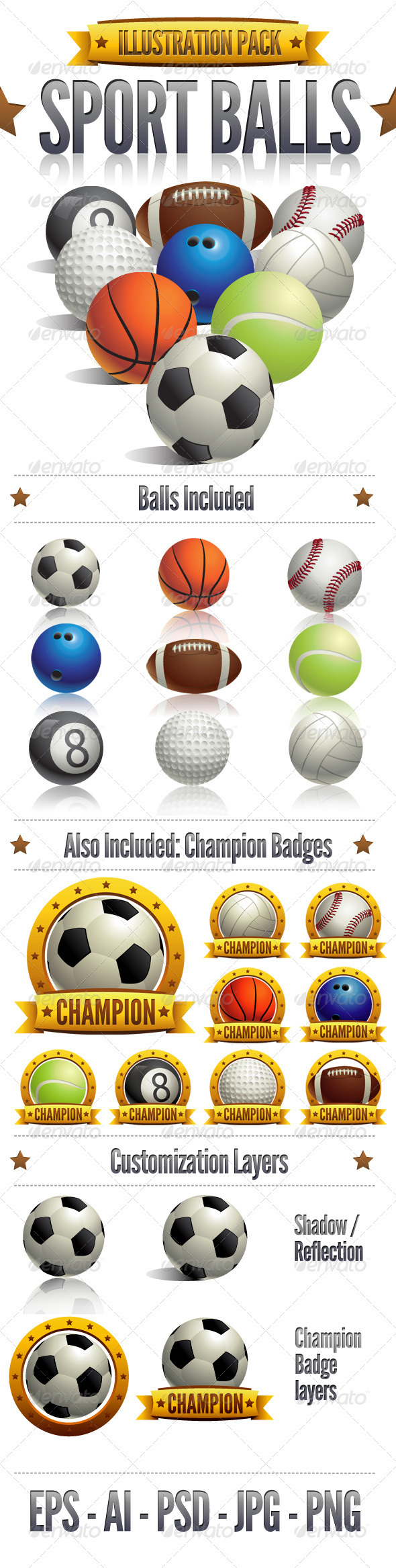 GraphicRiver Sport Balls 2601480 GraphicRiver Sport Balls 2601480