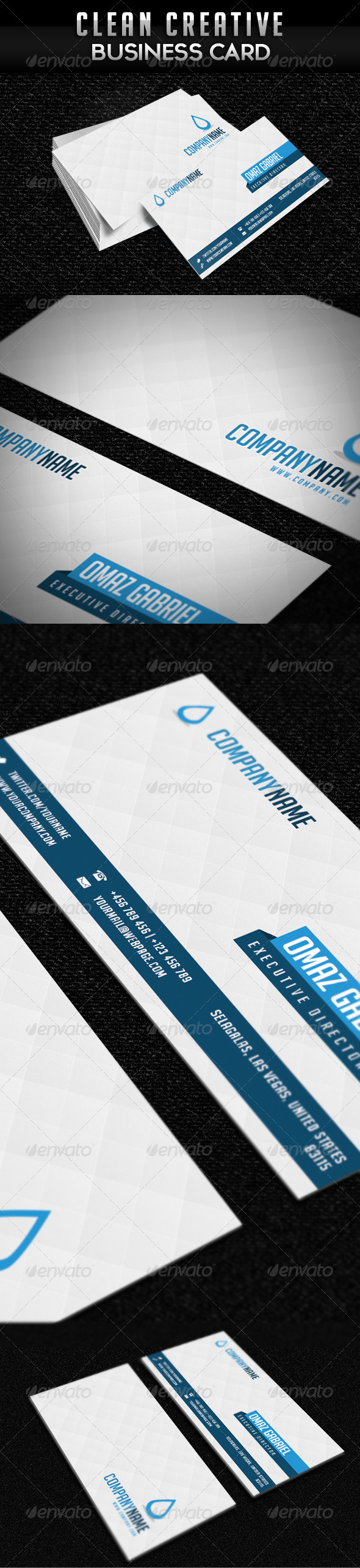 GraphicRiver Creative Clean Minimalist Business Card 2601532 GraphicRiver Creative Clean Minimalist Business Card 2601532