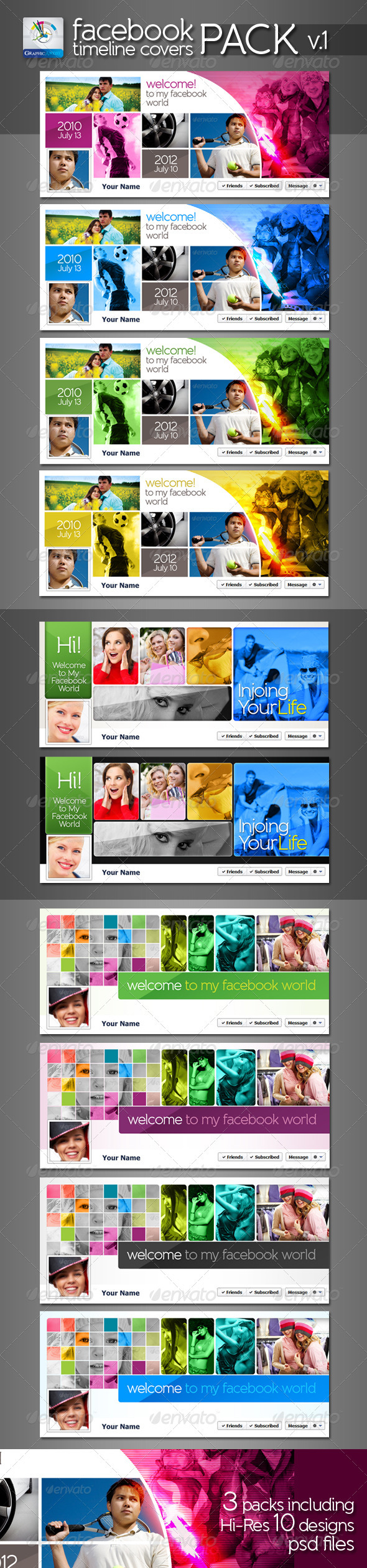 GraphicRiver Modern Facebook Timeline Cover Pack v.1 2614426 GraphicRiver Modern Facebook Timeline Cover Pack v.1 2614426