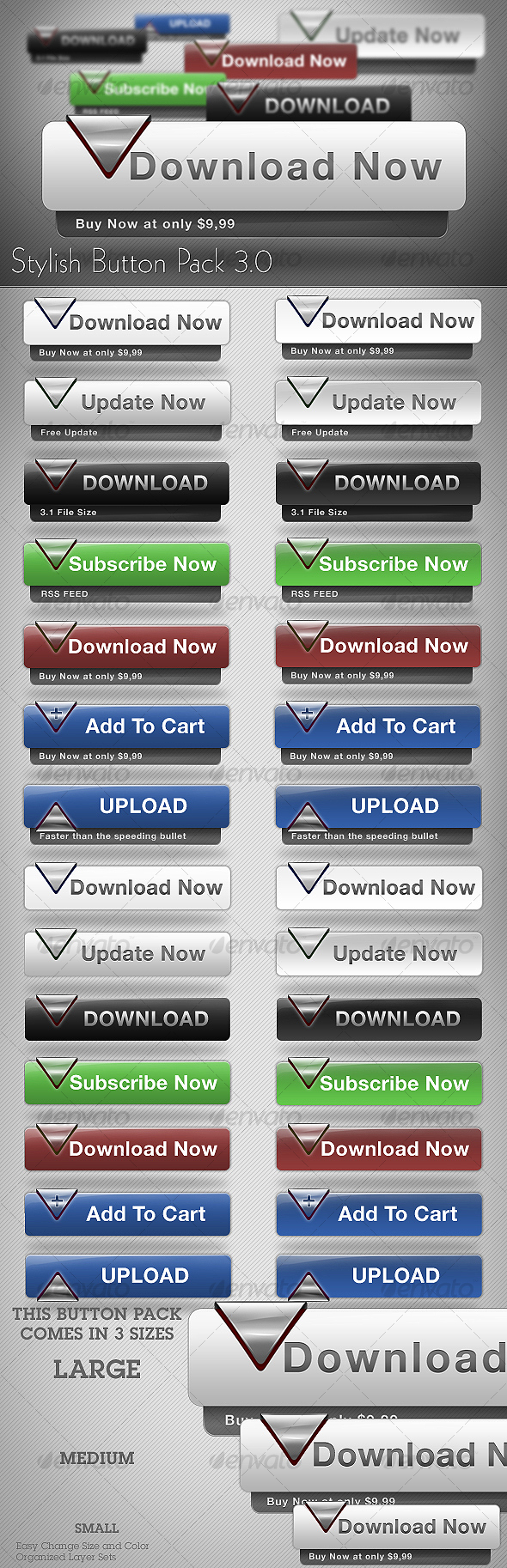 GraphicRiver Stylish Button Pack 3.0 82254 GraphicRiver Stylish Button Pack 3.0 82254