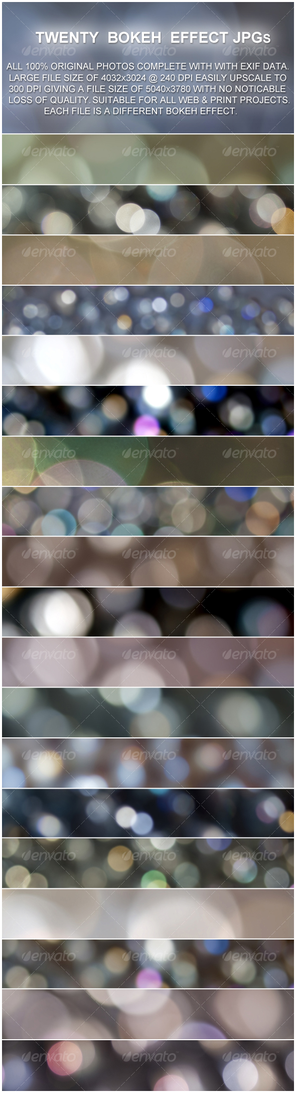 GraphicRiver 20 Bokeh Effect Backgrounds 96064
