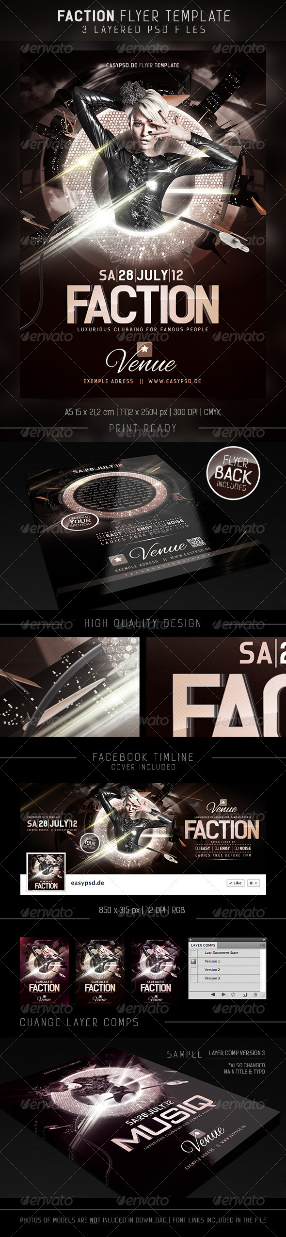 GraphicRiver Faction Flyer Template 2658694 GraphicRiver Faction Flyer Template 2658694