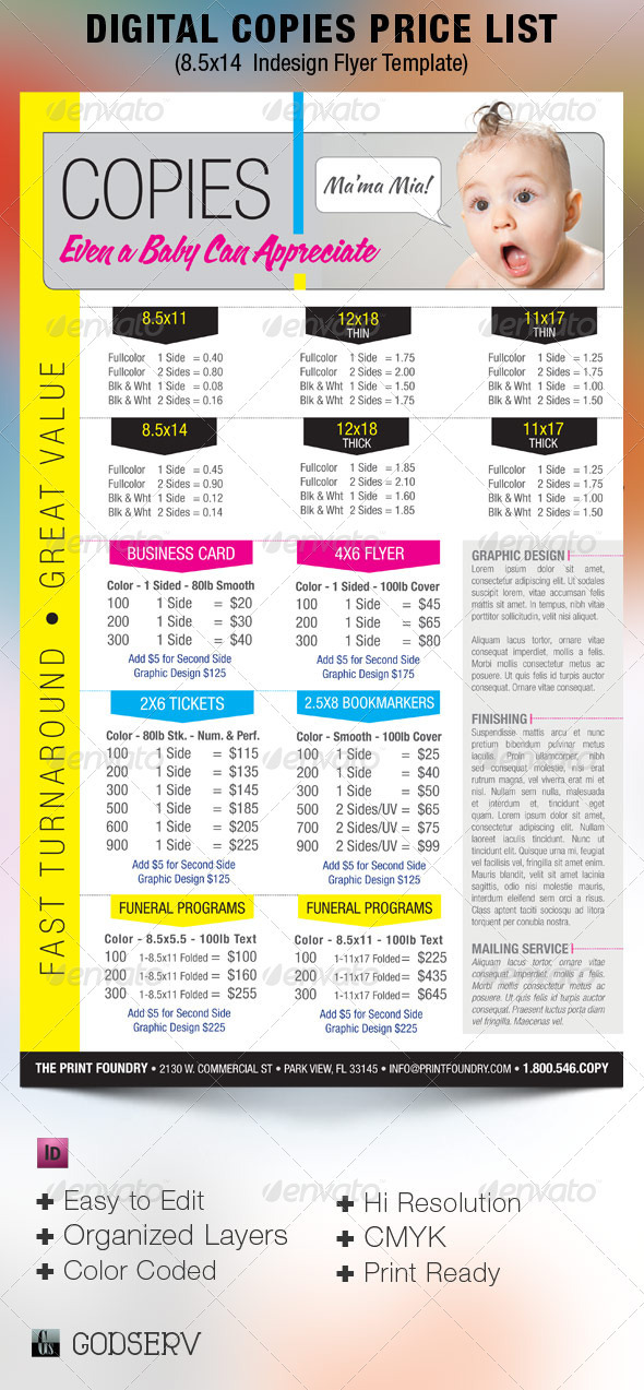 GraphicRiver Digital Printing Price List Flyer Template 2676666 GraphicRiver Digital Printing Price List Flyer Template 2676666