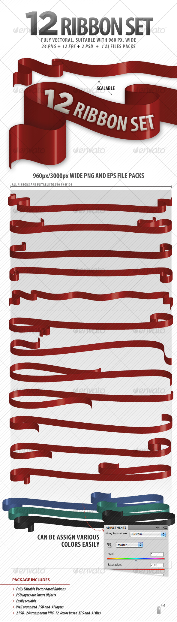 GraphicRiver 12 Ribbon Package suitable 960 Grid System 96764 GraphicRiver 12 Ribbon Package suitable 960 Grid System 96764