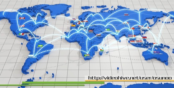After Effects Project - VideoHive World Network Connection 2687896