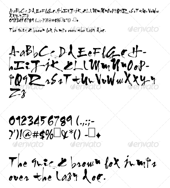 GraphicRiver Calligraphy font 78404 GraphicRiver Calligraphy font 78404