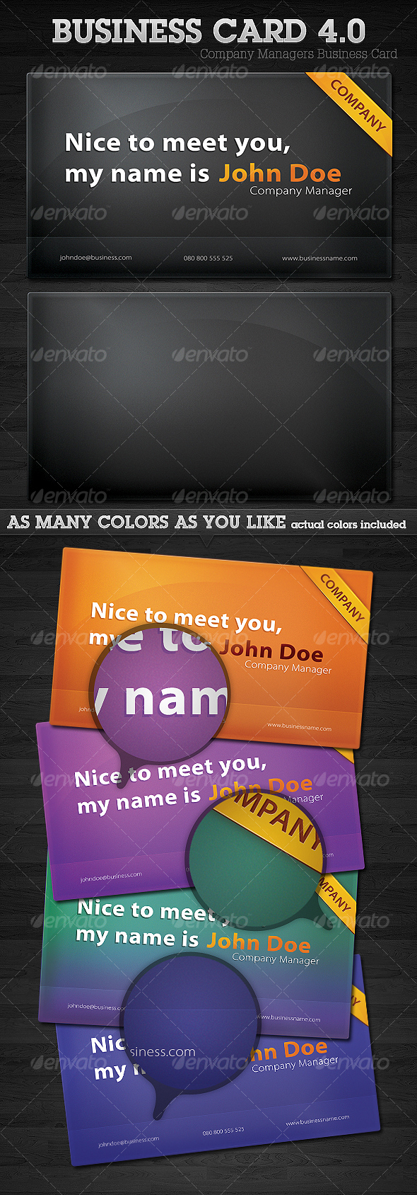 GraphicRiver Company Managers Business Card 4.0 94870 GraphicRiver Company Managers Business Card 4.0 94870