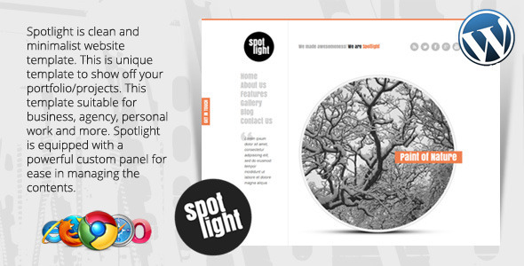 ThemeForest Spotlight Clean & Minimal Wordpress Template 2274885 ThemeForest Spotlight Clean & Minimal Wordpress Template 2274885