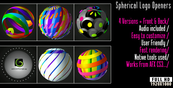After Effects Project - VideoHive Spherical Logo Openers 2711705