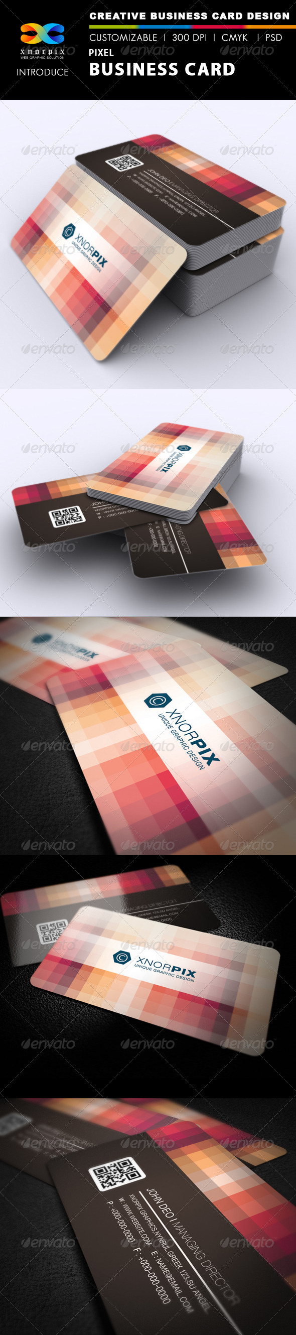 GraphicRiver Pixel Business Card 2720759 GraphicRiver Pixel Business Card 2720759