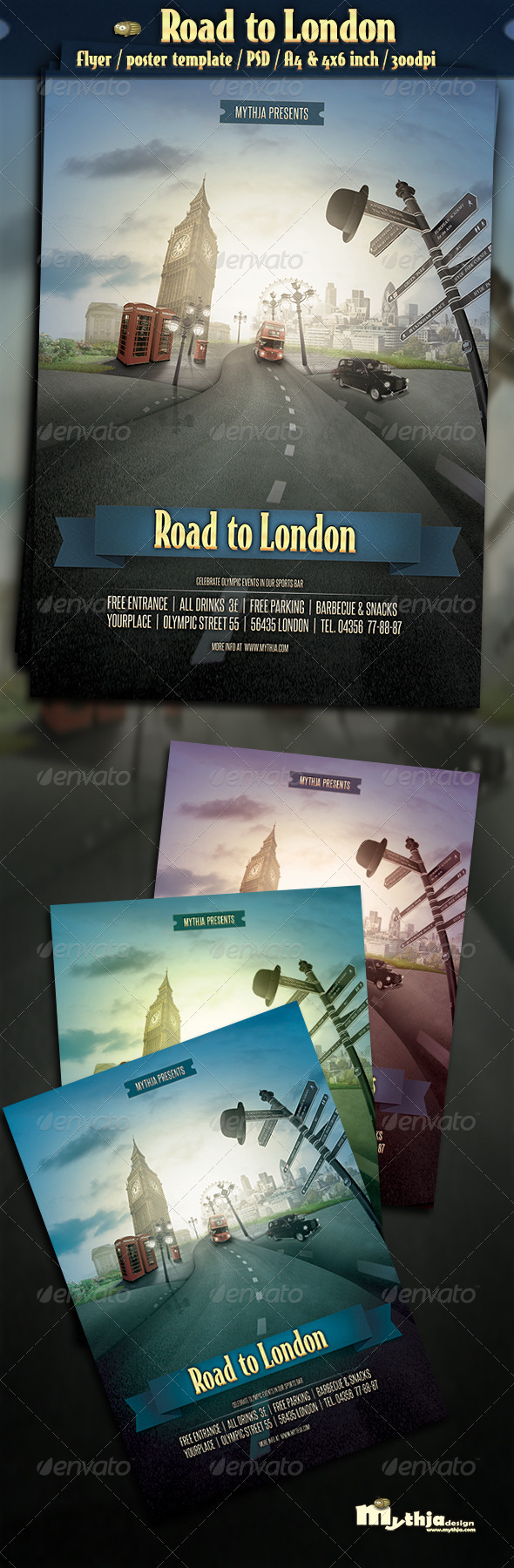 GraphicRiver Road to London Event Flyer Poster Template 2708284 GraphicRiver Road to London Event Flyer Poster Template 2708284