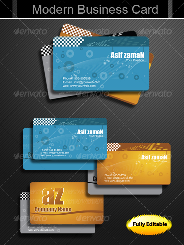 GraphicRiver Modern Business Cards 96120 GraphicRiver Modern Business Cards 96120