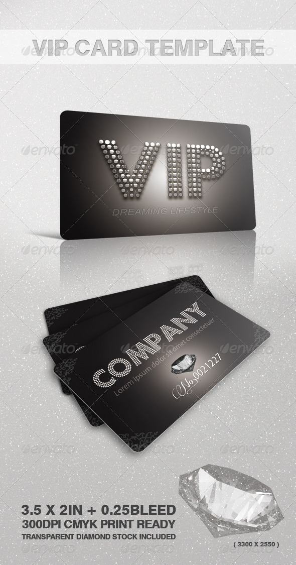 GraphicRiver VIP Card Template Diamond 300248 GraphicRiver VIP Card Template Diamond 300248