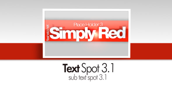 After Effects Project - VideoHive Simply Red CS4 99368 After Effects Project - VideoHive Simply Red CS4 99368