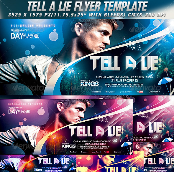 GraphicRiver Tell A Lie Flyer Template 2764922 GraphicRiver Tell A Lie Flyer Template 2764922