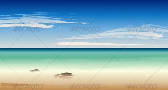 GraphicRiver Vector Summertime at the Beach Sea 100641 GraphicRiver Vector Summertime at the Beach Sea 100641