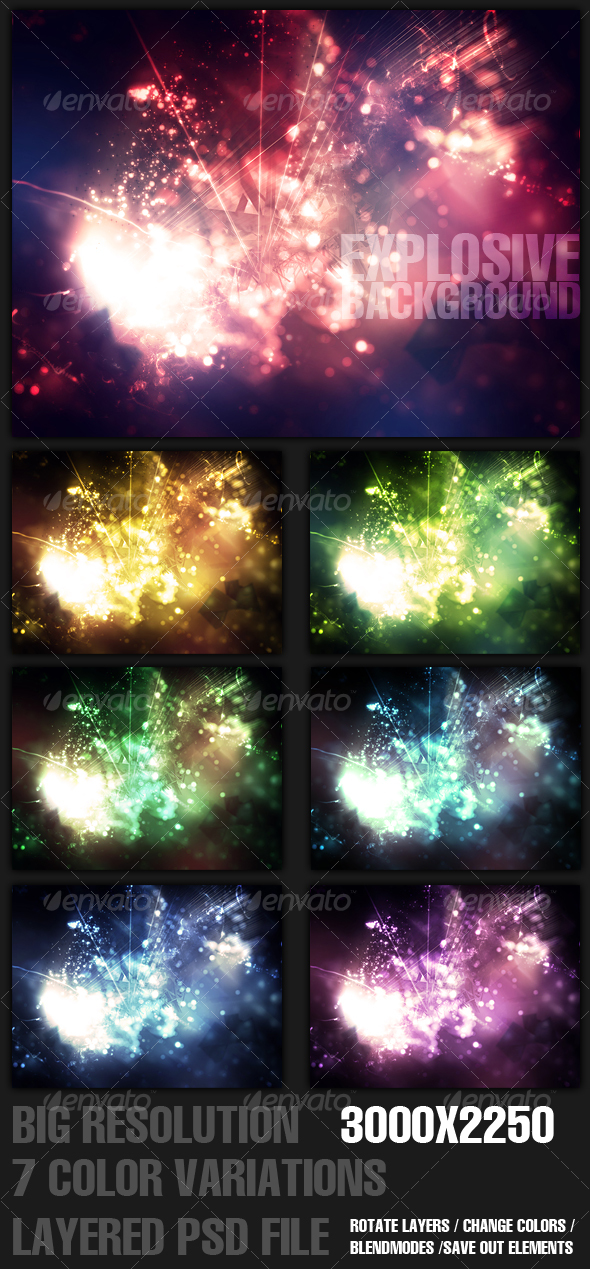 GraphicRiver Explosive Background 100648 GraphicRiver Explosive Background 100648