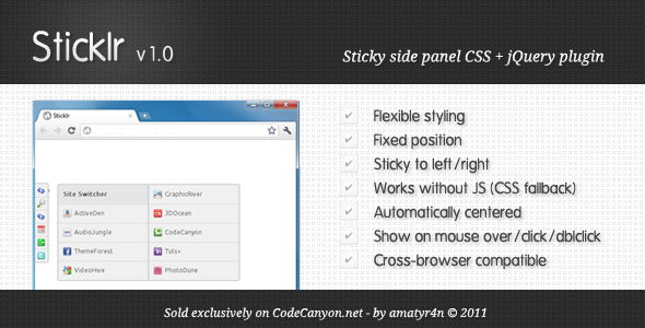 CodeCanyon - Sticklr - Sticky Side Panel CSS3 + jQuery Plugin - Rip 302039 Src CodeCanyon - Sticklr - Sticky Side Panel CSS3 + jQuery Plugin - Rip 302039 Src