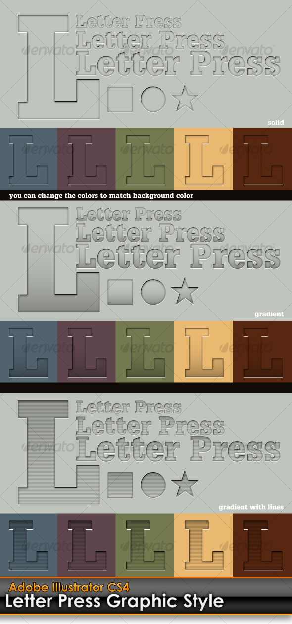 GraphicRiver Letter Press Illustrator Graphic Style 99564 GraphicRiver Letter Press Illustrator Graphic Style 99564