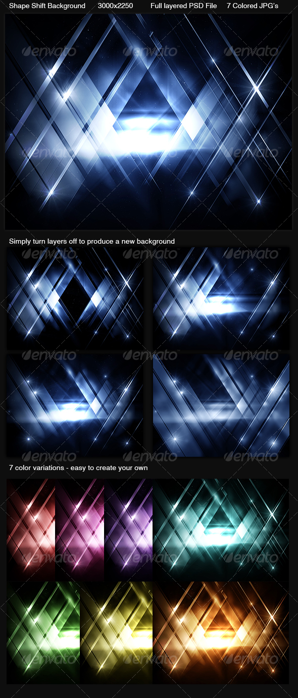 GraphicRiver Shape Shift Background 101762 GraphicRiver Shape Shift Background 101762
