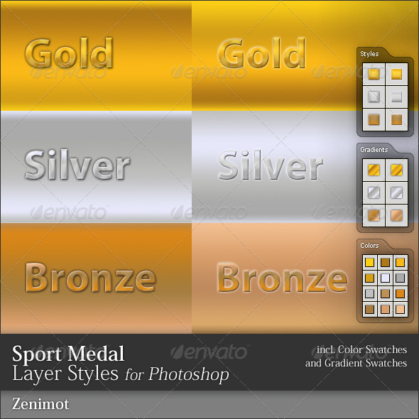 GraphicRiver Sports Medal Layer Styles 50964 GraphicRiver Sports Medal Layer Styles 50964