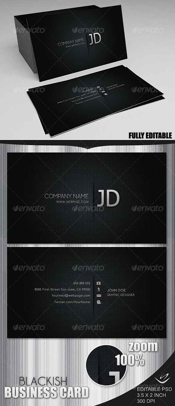 GraphicRiver Blackish Business Card 73556 GraphicRiver Blackish Business Card 73556