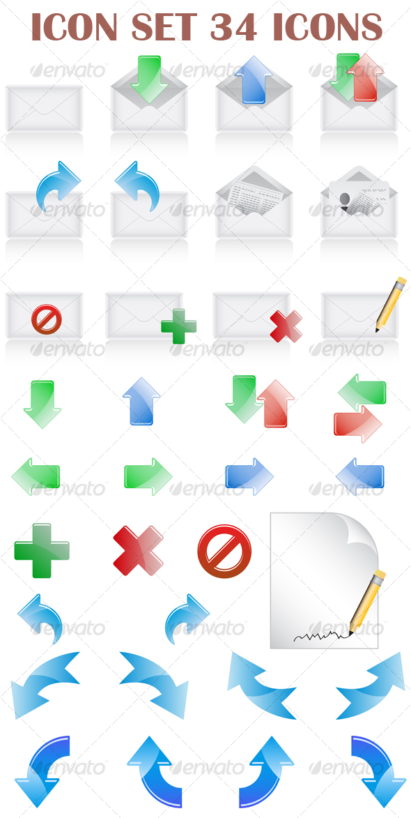 GraphicRiver Vector web icons set 102753 GraphicRiver Vector web icons set 102753