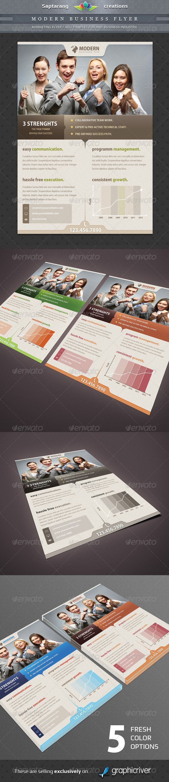 GraphicRiver Modern Business Flyer 2870318 GraphicRiver Modern Business Flyer 2870318