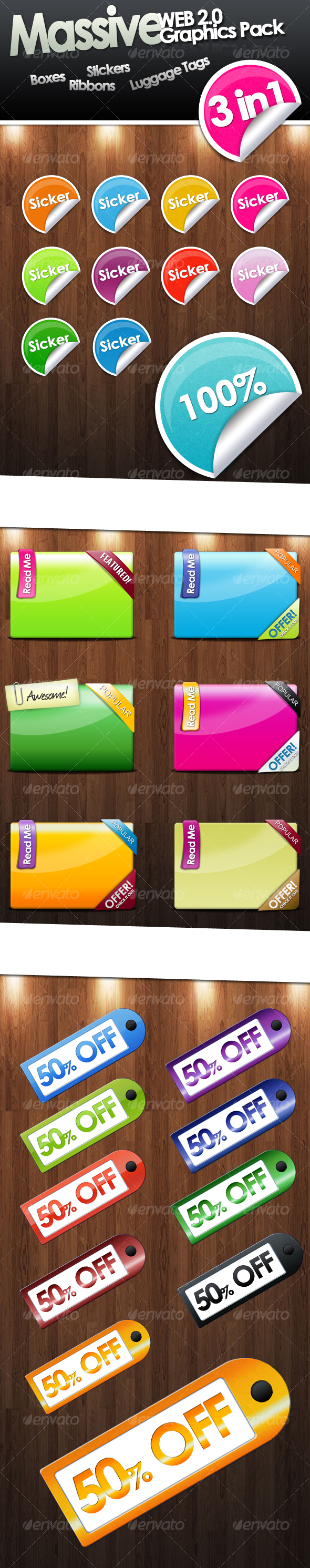 GraphicRiver Massive Web 2.0 Asset Pack Stickers Ribbons etc 103479 GraphicRiver Massive Web 2.0 Asset Pack Stickers Ribbons etc 103479