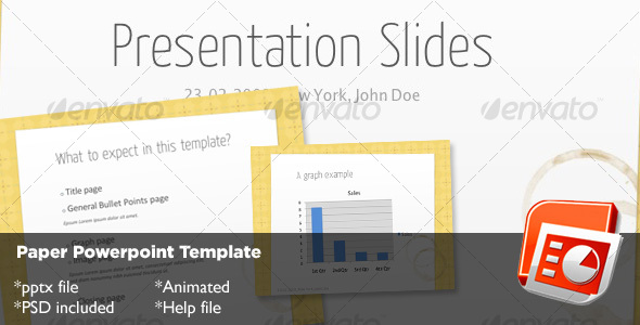 GraphicRiver Paper Powerpoint Template 72674 GraphicRiver Paper Powerpoint Template 72674