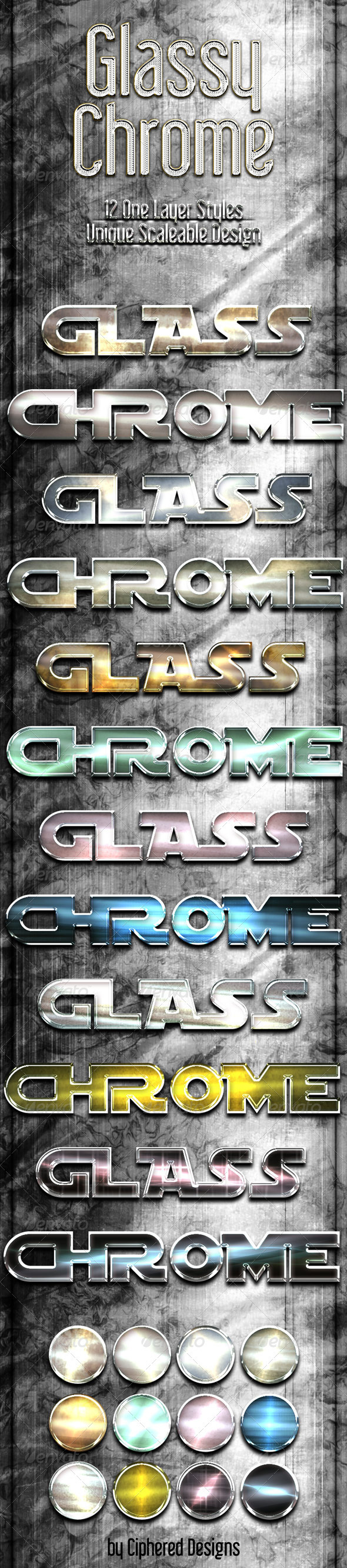 GraphicRiver Glassy Chrome Styles 2879258 GraphicRiver Glassy Chrome Styles 2879258