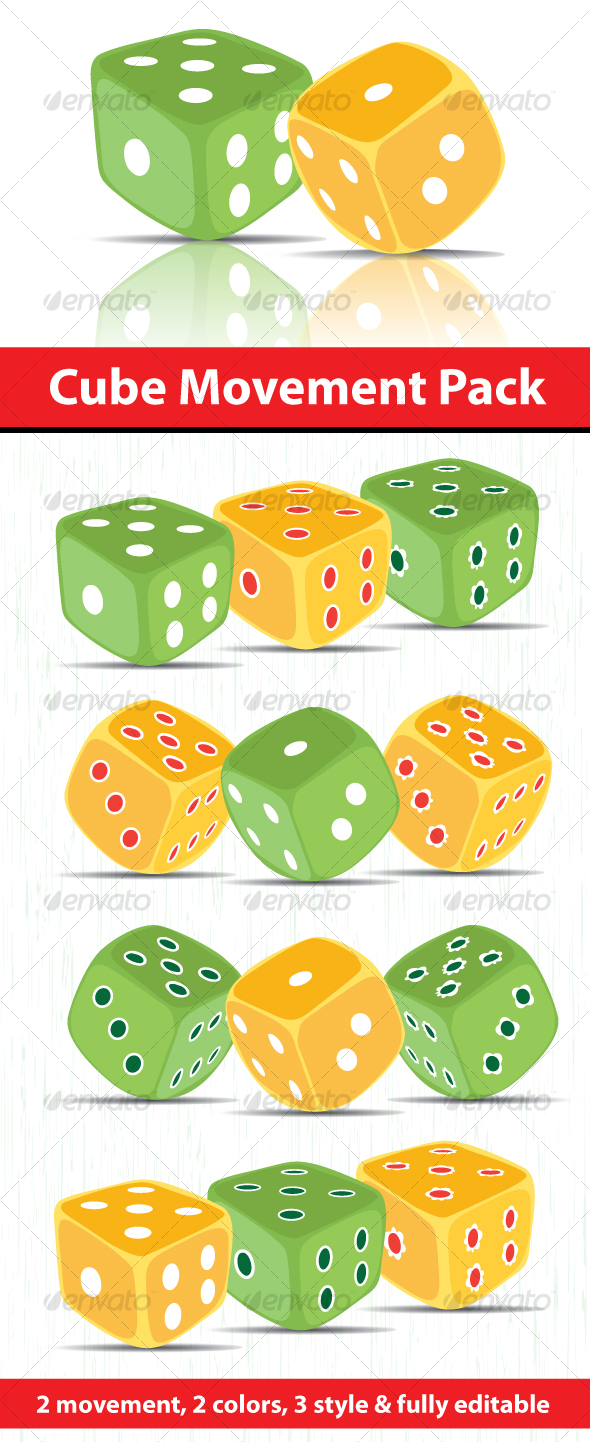 GraphicRiver Dice Game Cube Pack 103714 GraphicRiver Dice Game Cube Pack 103714