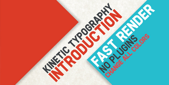 VideoHive Kinetic Typography Intro 2898762 VideoHive Kinetic Typography Intro 2898762