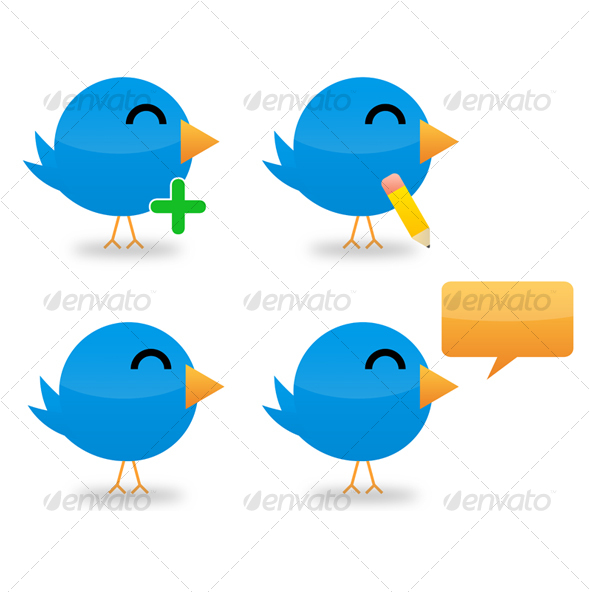 GraphicRiver Set of 4 Twitter Icons 104281 GraphicRiver Set of 4 Twitter Icons 104281