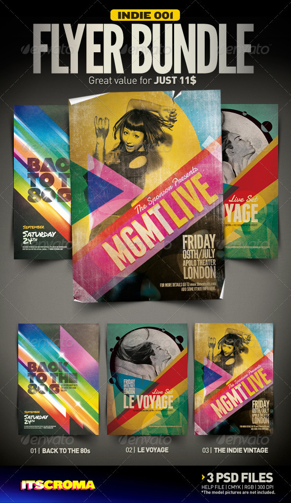 GraphicRiver Indie Flyer Bundle 001 2919209 GraphicRiver Indie Flyer Bundle 001 2919209
