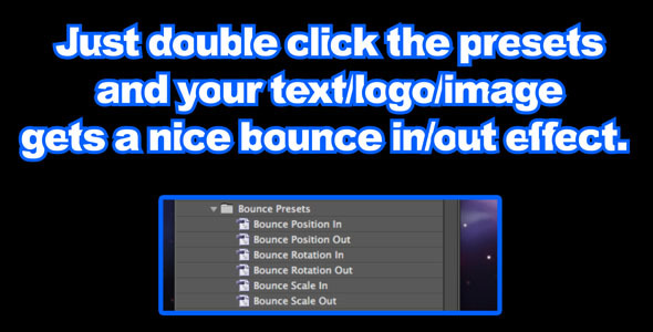 After Effects Project - VideoHive Bounce Presets 305969 After Effects Project - VideoHive Bounce Presets 305969