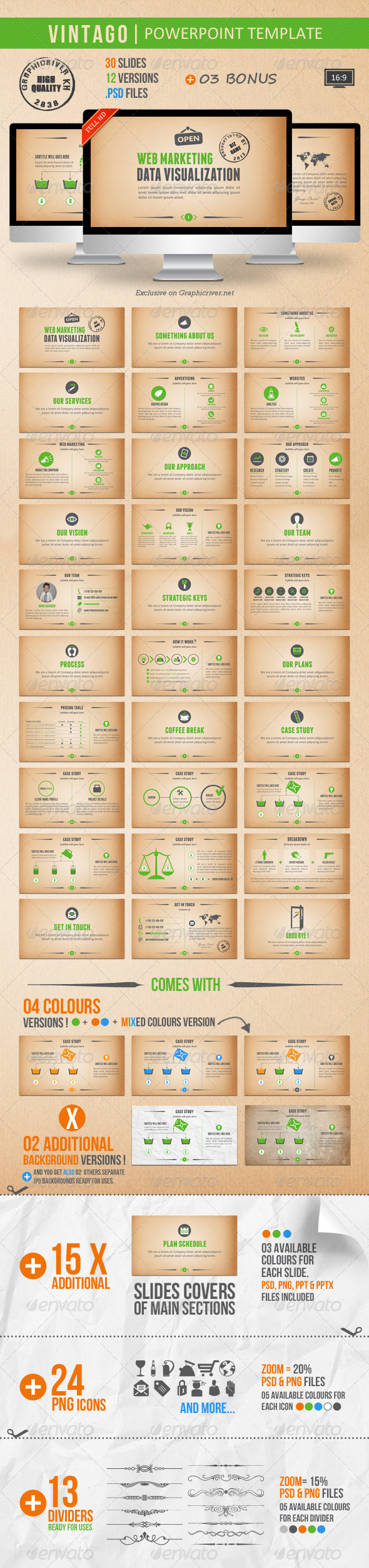 GraphicRiver Vintago Powerpoint Template 2911367 GraphicRiver Vintago Powerpoint Template 2911367