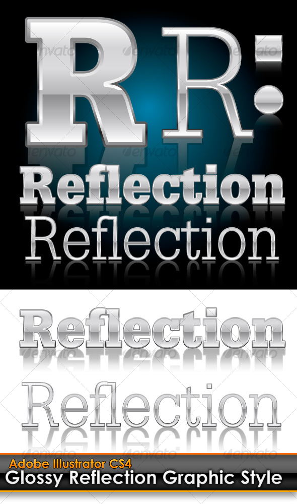 GraphicRiver Glossy Reflection Illustrator Graphic Style 98624 GraphicRiver Glossy Reflection Illustrator Graphic Style 98624