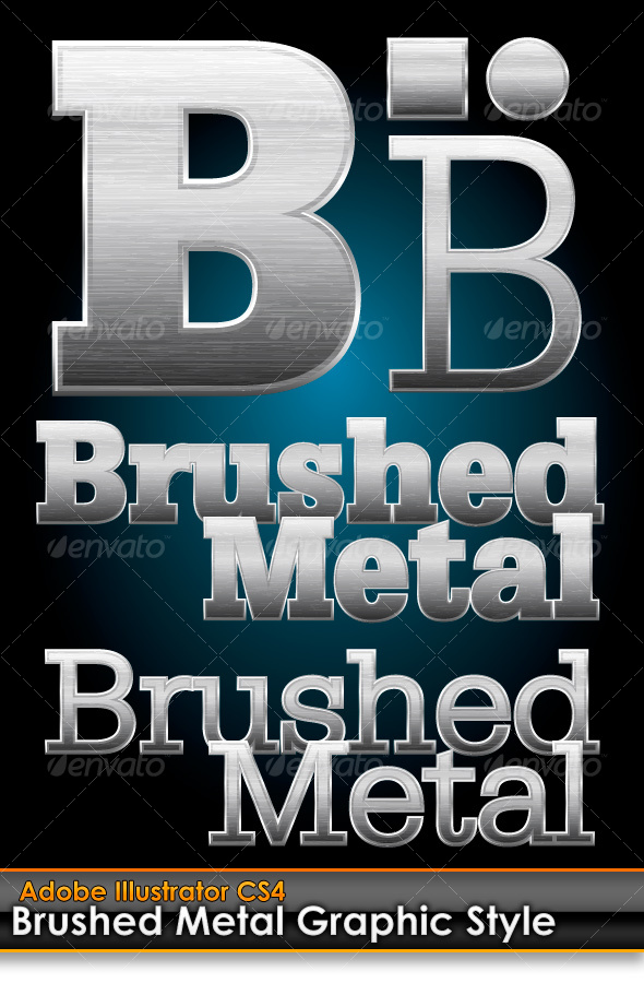 GraphicRiver Brushed Metal Illustrator Graphic Style 103974 GraphicRiver Brushed Metal Illustrator Graphic Style 103974