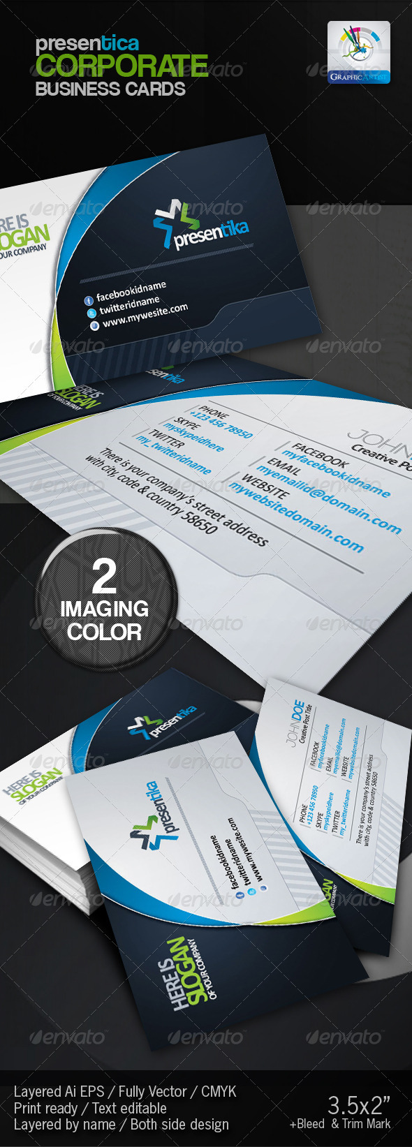 GraphicRiver Presentica Corporate Business Card 2947973 GraphicRiver Presentica Corporate Business Card 2947973