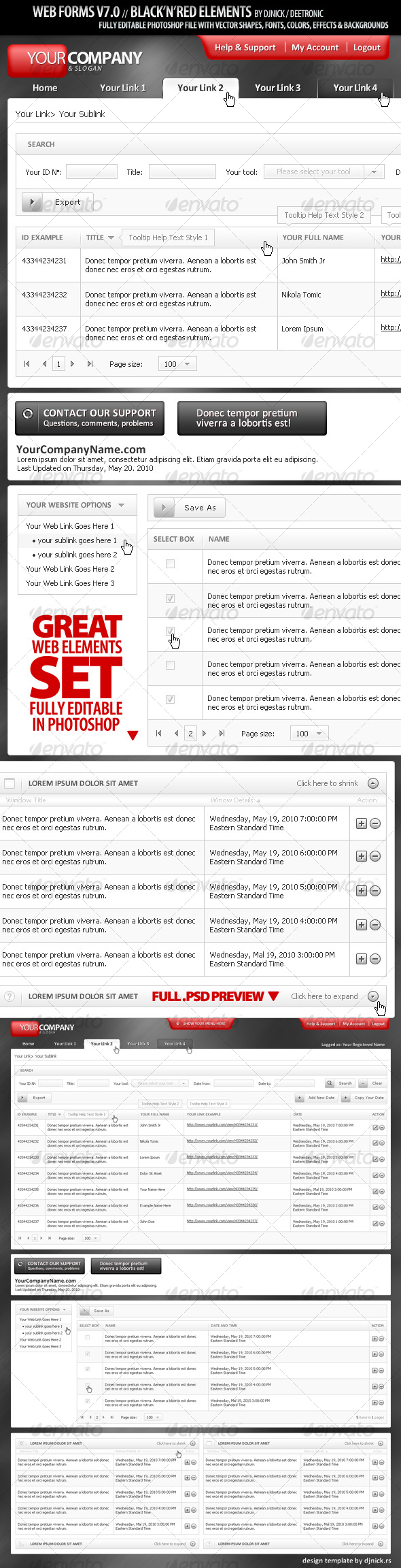 GraphicRiver Web Forms and Windows Black and Red glossy PSD 104556 GraphicRiver Web Forms and Windows Black and Red glossy PSD 104556