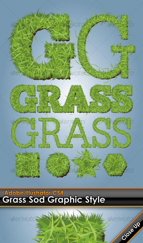 GraphicRiver Grass Sod Illustrator Graphic Style 103178 GraphicRiver Grass Sod Illustrator Graphic Style 103178
