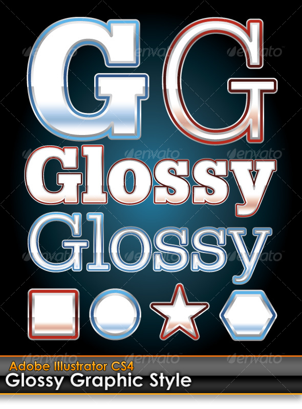 GraphicRiver Glossy Illustrator Graphic Styles Red & Blue 98590 GraphicRiver Glossy Illustrator Graphic Styles Red & Blue 98590