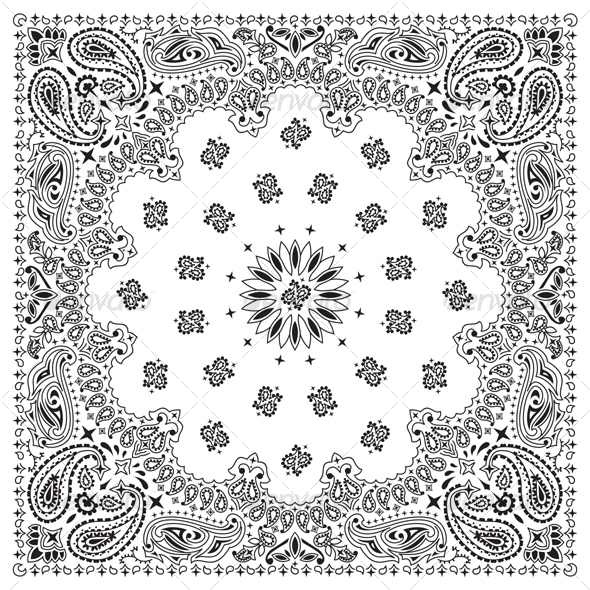 GraphicRiver Bandana White 89877 GraphicRiver Bandana White 89877