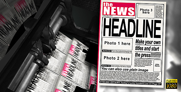 After Effects Project - VideoHive Press Machine Headlines 2963302 After Effects Project - VideoHive Press Machine Headlines 2963302