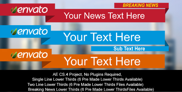 VideoHive Lower Thirds 2932591 VideoHive Lower Thirds 2932591